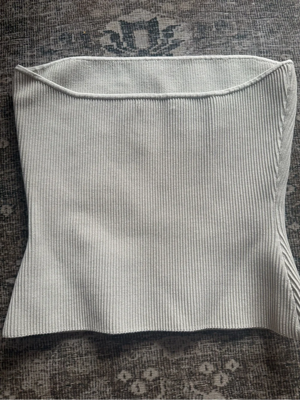 Babaton Cream Ribbed Top - Picture 2 of 3